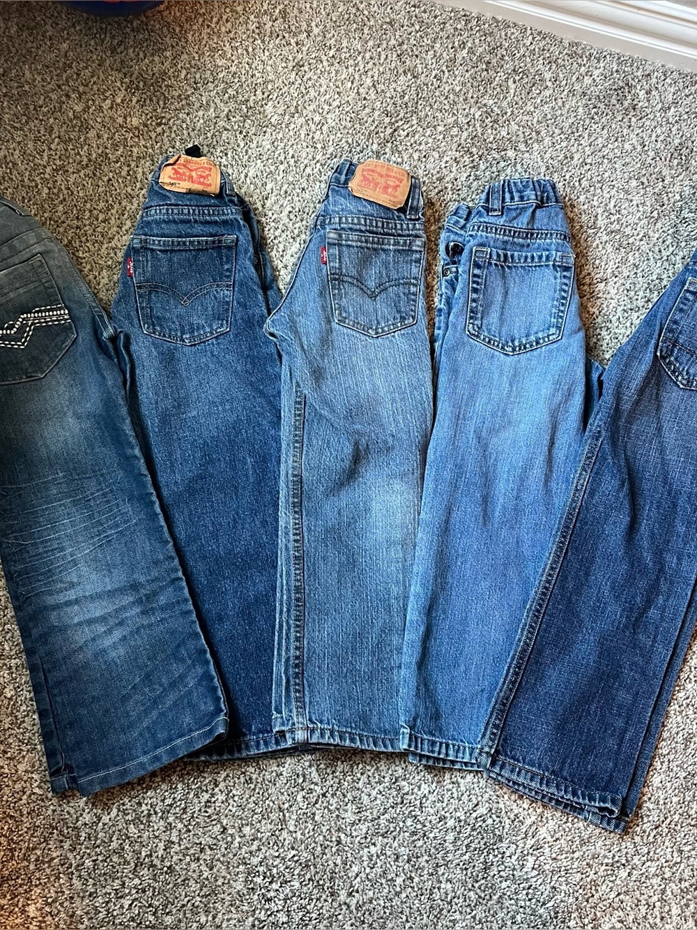 Toddler boy jeans size 5 Levi’s Old Navy English Laundry denim straight leg